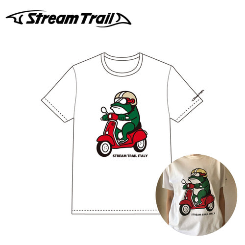 StreamTrail[스트림트레일] Vespa Dave Red T-shirts 베스파 다이브 레드 티셔츠