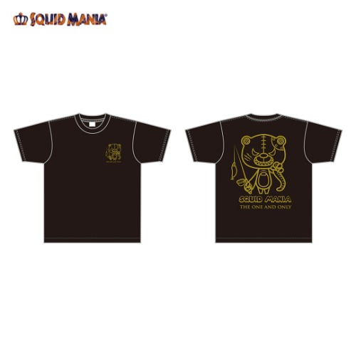 SQUID MANIA[스퀴드매니아] 무늬오징어 에깅 호게 쿠마군 티셔츠 라메골드