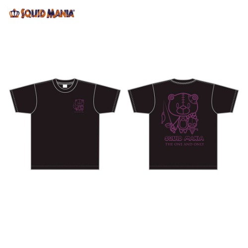 SQUID MANIA[스퀴드매니아] 무늬오징어 에깅 로봇 쿠마 티셔츠 (라메핑크)