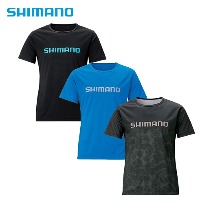 시마노 티셔츠 UV컷 로고 반팔 SH-096T